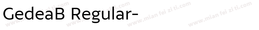 GedeaB Regular字体转换